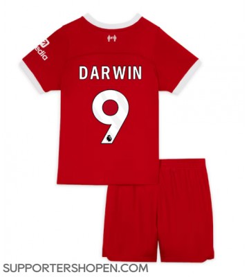 Liverpool Darwin Nunez #9 Hemmatröja Barn 2023-24 Kortärmad (+ korta byxor)